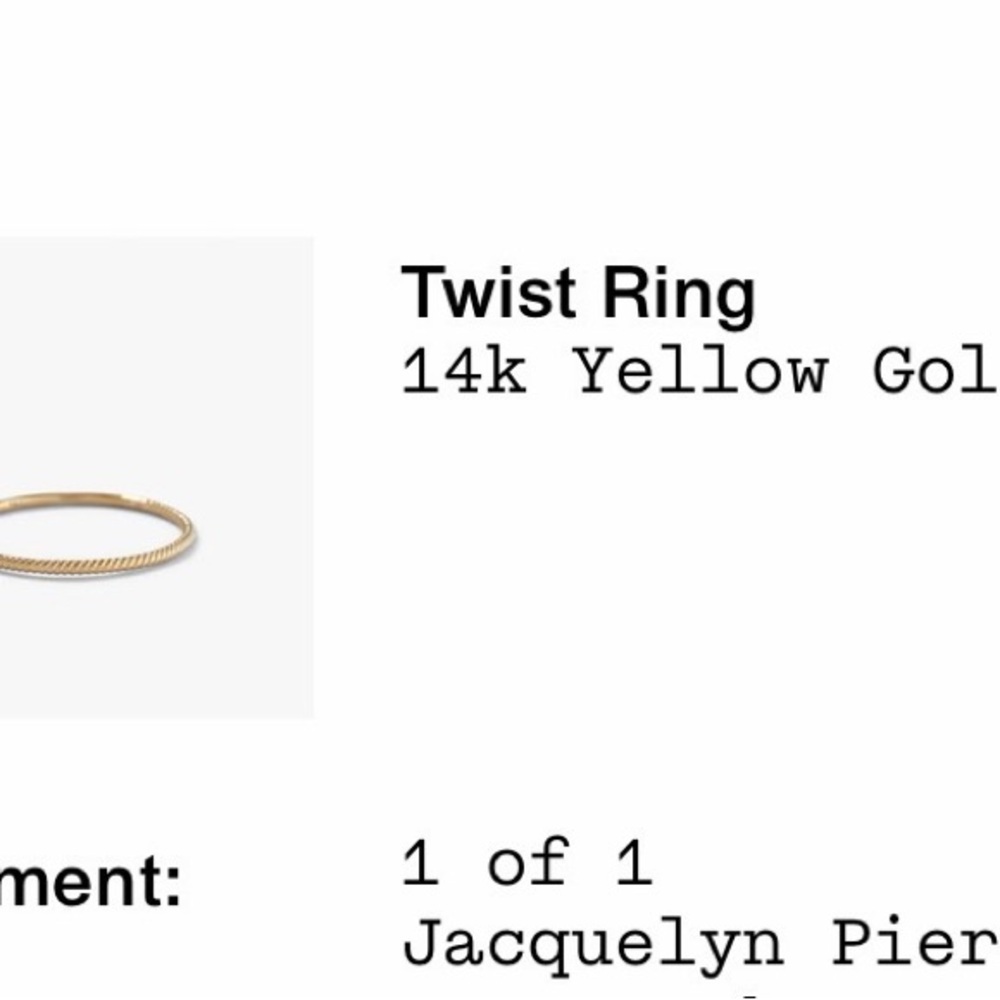 Mejuri Gold Twisted Ring - Picture 3 of 6